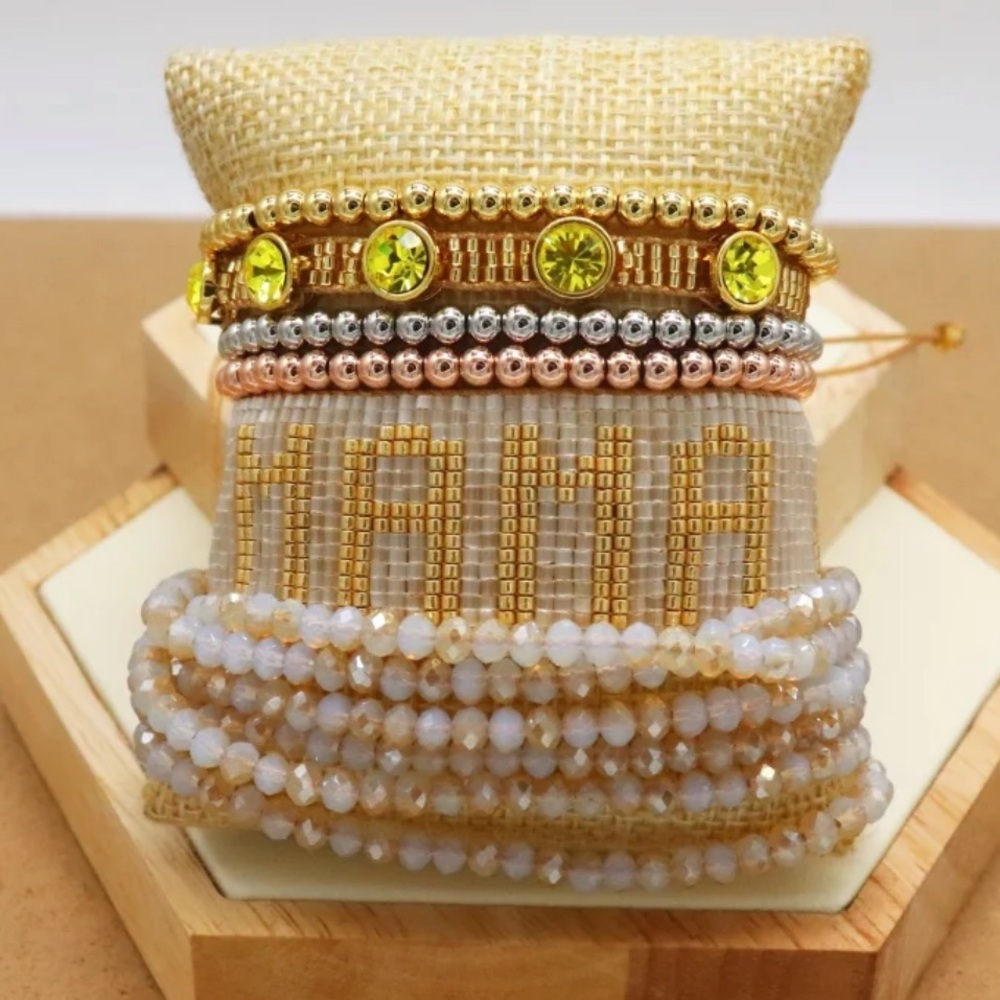 Mama Miyuki Seed Bead Bracelet with Tassels